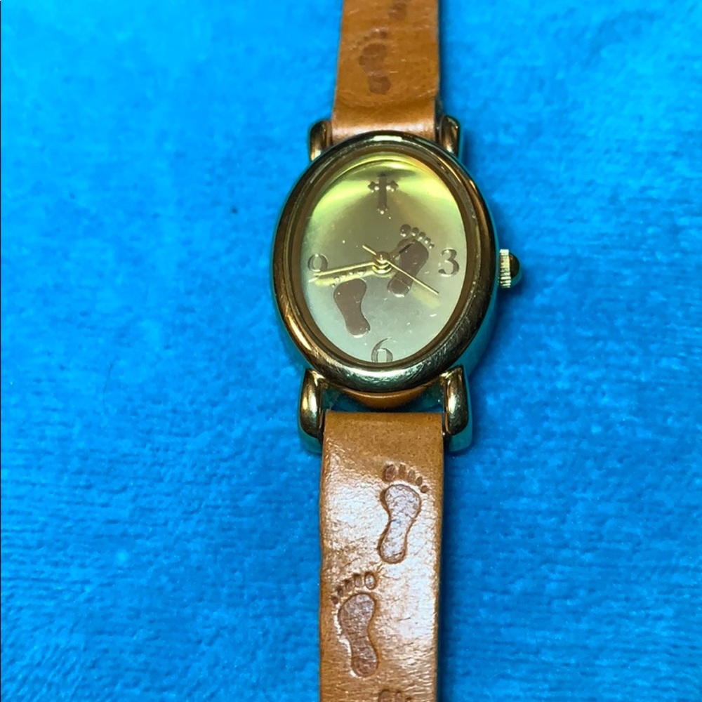 Foot Prints in the Sand Watch Women New Battery